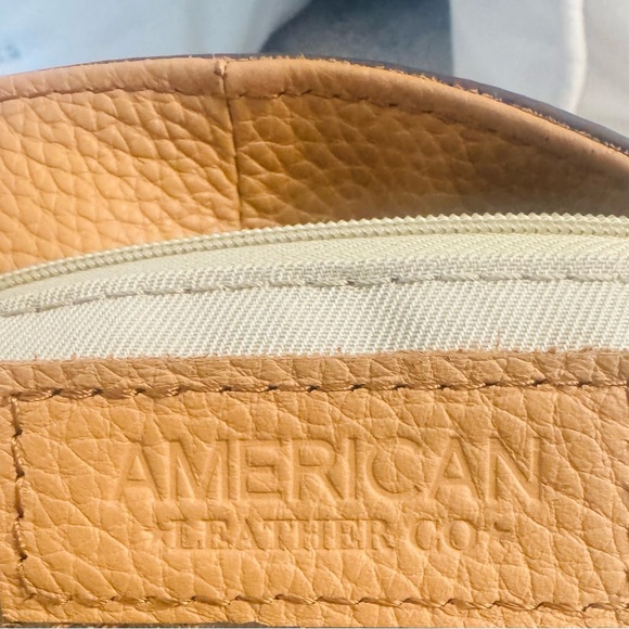 American Leather Crossbody Bag in Tan - Picture 4 of 11